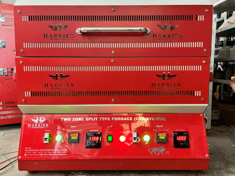 Two Zone Split Tube Furnace 1700°C